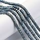 Frosted Square Electroplate Non-magnetic Synthetic Hematite Beads Strands(X-G-E403-73C)-4