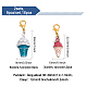 SUPERFINDINGS 18Pcs Alloy Enamel & Rhinestone Ice Cream Pendant Decorations(AJEW-FH0003-48)-2