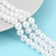Electroplated Glass Pearl Beads Strands(BSHE-C007-A01-01-1)-2