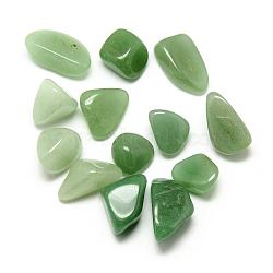 Natural Green Aventurine Gemstone Beads, Tumbled Stone, Healing Stones for 7 Chakras Balancing, Crystal Therapy, Meditation, Reiki, Nuggets, No Hole/Undrilled, 17~34x13~20x7~13mm(G-S218-06)