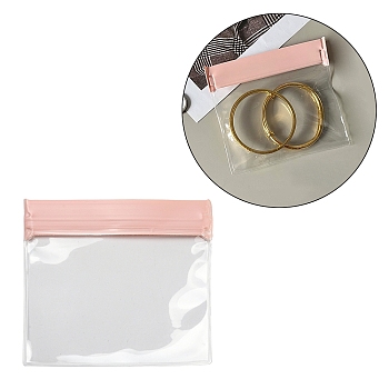 Rectangle EVA Zip Lock Bags, Resealable Packaging Bags, Self Seal Bag, Clear, 10.9x11.8cm, Unilateral Thickness: 7.8 Mil(0.2mm)