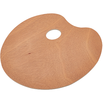 Oval Wood Color Palette, Sienna, 298x248x4.5mm, Hole: 46.5x35.5mm
