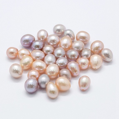 9mm Bisque Drop Pearl Beads