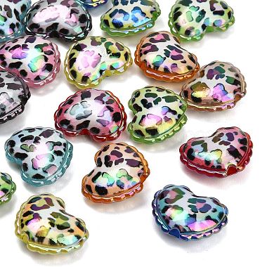 Plating Acrylic European Beads(AC-CBA49BC-01)-1