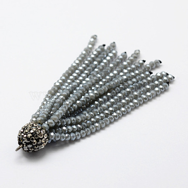 Gros pendentifs de gland de perles en verre(X-EGLA-P023-14)-2