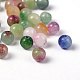 Perles de jade naturelles deux tons(X-G-R165-6mm-M1)-3