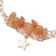 3Pcs 3 Styles Natural Red Aventurine & Natural Amethyst & Opalite Chip Multi-Strand Bracelet Sets(BJEW-JB10500)-5