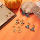 Halloween Theme Alloy Enamel Dangle Stud Earrings(EJEW-JE05247)-2