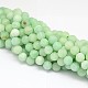 Synthetic Myanmar Jade(Glass) Bead Strands(G-L448-14-6mm-1)-1