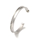 Rack Plating Iron Stud Half Hoop Earrings(EJEW-M254-02P)-1