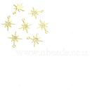 50Pcs Zinc Alloy Rhinestone Pendants, Star Charm, Golden, 24.2x21.2mm(ALRI-SZ0001-08G)
