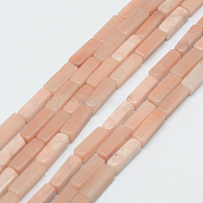 Natural Pink Aventurine Beads Strands, Cuboid, 13x5x5mm, Hole: 1mm, about 29pcs/Strand, 15.3 inch(39cm)(X-G-E342-10)