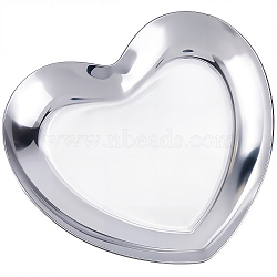 4Pcs 430 Stainless Steel Jewelry Plates, Stainless Steel Color, Heart, 85x92x9mm(AJEW-CN0004-48)