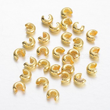 Brass Crimp Beads Covers(KK-F371-76G)-2