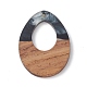Resin & Walnut Wood Pendants(WOOD-C016-01E)-2