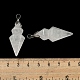 pendentifs pointus en cristal de quartz naturel(G-F766-08AS-08)-3