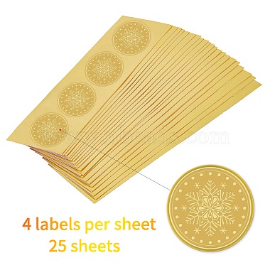 Self Adhesive Gold Foil Embossed Stickers(DIY-WH0211-023)-3