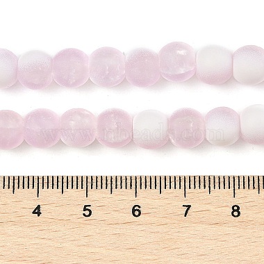 Frosted Crackle Glass Beads Strands(GLAA-U001-6mm-M03)-4