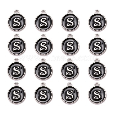 Platinum Plated Alloy Charms(X-ENAM-S118-02S-P)-2
