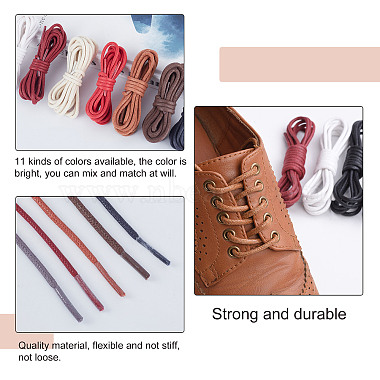 arricraft 22 ストランド 11 色の綿靴ひも(DIY-AR0001-90)-4