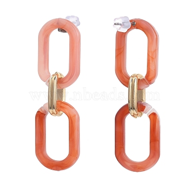 Cadenas de cable de acrílico y aluminio cuelgan aretes(EJEW-JE04236-M)-3