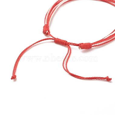Bracelet multi-rangs en polyester ciré(BJEW-JB07892-04)-5