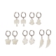 Natural Shell Dangle Hoop Earrings(EJEW-JE05195)-1
