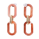 Acrylic & Aluminum Cable Chains Dangle Stud Earrings(EJEW-JE04236-M)-3