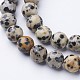 dalmatien naturelle perles de jaspe brins(X-GSR004)-2