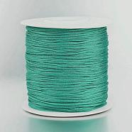 Nylon Thread, Nylon Jewelry Cord for Custom Woven Jewelry Making, Dodger Blue, 0.8mm, about 131.23 yards(120m)/roll(NWIR-C036-374)