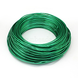 Round Aluminum Wire, Bendable Metal Craft Wire, for DIY Jewelry Craft Making, Lime, 6 Gauge, 4mm, 16m/500g(52.4 Feet/500g)(AW-S001-4.0mm-25)