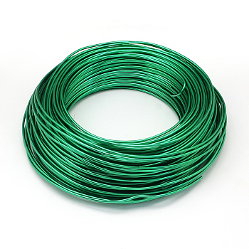 Round Aluminum Wire, Bendable Metal Craft Wire, for DIY Jewelry Craft Making, Lime, 6 Gauge, 4mm, 16m/500g(52.4 Feet/500g)