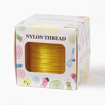 Nylon Thread, Gold, 1.0mm, about 49.21 yards(45m)/roll