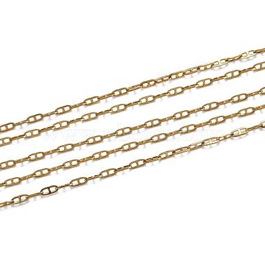 304 Stainless Steel Mariner Link Chain Necklaces(NJEW-P226-03G-05)-2
