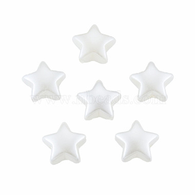 WhiteSmoke Star ABS Plastic Beads