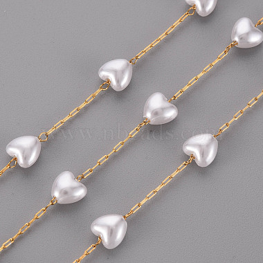 Creamy White Plastic Handmade Chains Chain