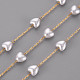 Handmade ABS Plastic Imitation Pearl Beaded Chains(STAS-T052-39G)-1