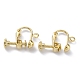 Brass Clip-on Earring Findings(KK-Z007-21G)-2