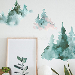 Translucent PVC Self Adhesive Wall Stickers, Waterproof Decals for Home Living Room Bedroom Wall Decoration, Tree, 600x380mm, 3 sheets/set.(STIC-WH0015-188)