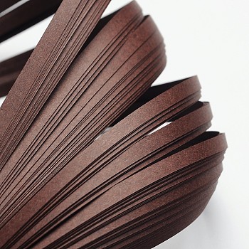 Quilling Paper Strips, Coconut Brown, 530x5mm, about 120strips/bag