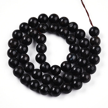 Natural Kyanite/Cyanite/Disthene Beads Strands, Round, 8mm, Hole: 0.9mm, about 49pcs/strand, 15.59''(39.6cm)