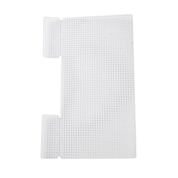 Rectangle Plastic Mesh Canvas Sheets, Bag Bottom Shaper Pads, Purse Making Template, for Yarn Crochet, Embroidery Craft, White, 23.4x36.3x0.15cm