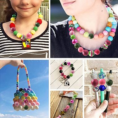 DIY Candy Color Bracelet Necklace Making Kit(MACR-CJC0001-12P-02)-6
