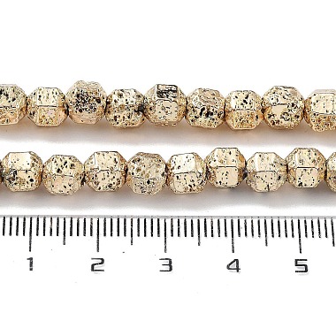 Electroplated Natural Lava Rock Beads Strands(G-H303-A10-LG01)-4