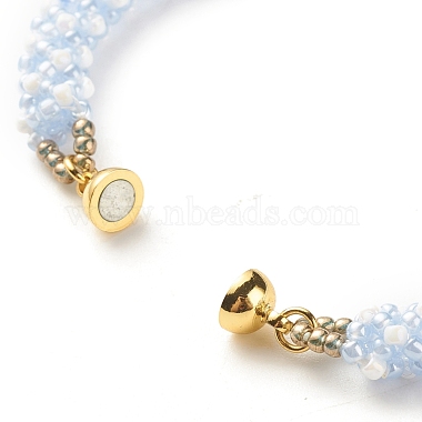 Glass Seed Crochet Beaded Bracelet(BJEW-JB08083-01)-6