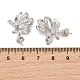 Brass Micro Pave Cubic Zirconia Peg Bails(CU-CBA8264-01P)-3