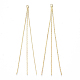 Brass Coreana Chain Tassel Big Pendants(KK-R129-04)-1