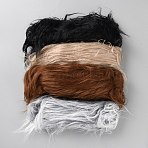 Artificial Wool Fabric, Clothes Bag Accessories, Mixed Color, 1500x50x3mm, 4pcs/set(AJEW-WH20006-78E)