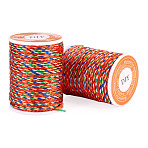 2 Rolls Multi-Color Decorative Nylon Twisted Cord, Nylon Rope String, for Home Decoration, Embellish Costumes, Bag Drawstrings, Colorful, 1.5mm, about 5.47 yards(5m)/roll(NWIR-TADJ0001-04A)
