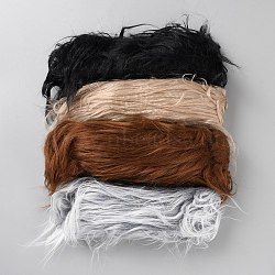Artificial Wool Fabric, Clothes Bag Accessories, Mixed Color, 1500x50x3mm, 4pcs/set(AJEW-WH20006-78E)